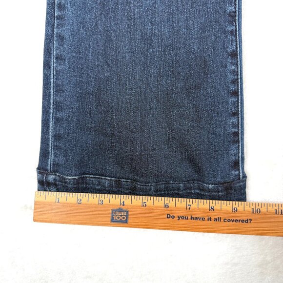 Dear John High Rise Denim Flared Stretch Comfy Jeans Womens 27 Dark Wash - Picture 7 of 8